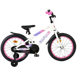 Comparateur de prix : Volare Lily Kinderfiets - Meisjes - 18 inch - Wit Roze Paars