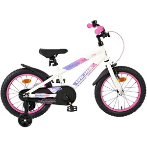 Comparateur de prix : Volare Lily Kinderfiets - Meisjes - 16 inch - Wit Roze Paars