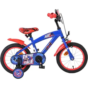 volare Sonic Prime Kinderfiets - Jongens - 14 inch - Blauw Rood pas cher