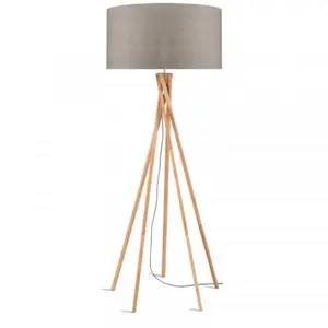 GOOD&MOJO Vloerlamp Kilimanjaro - Taupe/Bamboe - Ø60cm - Scandinavisch...Vendu parbol