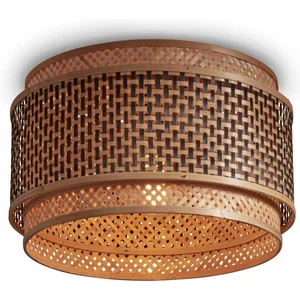 Good & Mojo BHUTAN L-Plafonnier bambou dimmable Ø40cm pas cher