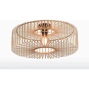 Good & Mojo BROMO-Plafonnier Bambou Rond Ø60cm pas cher