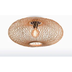 Good & Mojo CANGO-Plafonnier Bambou Ø60cm pas cher