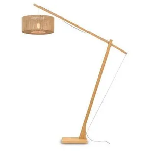 GOOD&MOJO Vloerlamp Iguazu - Bamboe/Jute - 165x50x207cm - Scandinavisc... pas cher
