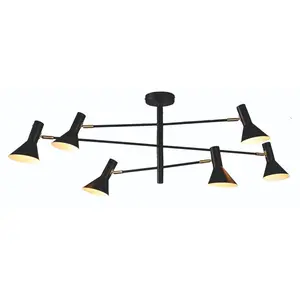 It's about RoMi Izmir Plafondlamp - 3-lichts E14 - Goud pas cher