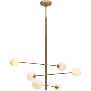 It's About RoMi CARRARA-Suspension 6 Lumières Métal/Verre L105cm