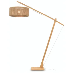 GOOD&MOJO Vloerlamp Iguazu - Bamboe/Jute - 175x60x207cm - Scandinavisc... pas cher