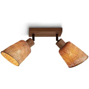 JAVA 2, lampe de plafond en bambou pour l'intérieur, Good&Mojo pas cher
