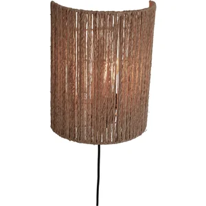 GOOD&MOJO Wandlamp Iguazu - Jute - 25x25x32cm - Binnen pas cher