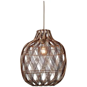 GOOD&MOJO Hanglamp Mendoza - Naturel - Ø40cm - Bohemian - Hanglampen Eetkamer, Slaapkamer, WoonkamerVendu parbol
