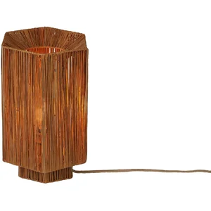 GOOD&MOJO Tafellamp Panama - Donkerbruin - 36x24x36cm - Bohemian pas cher