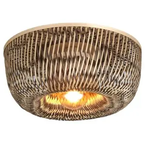 GOOD&MOJO Plafonniere Barbados - Naturel - Ø35cm - BohemianVendu parbol