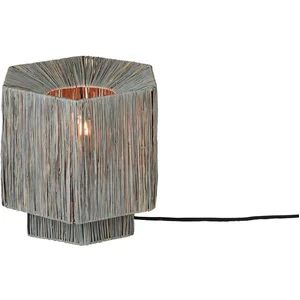 GOOD&MOJO Tafellamp Panama - Lichtgrijs - 26x28x26cm - Bohemian pas cher