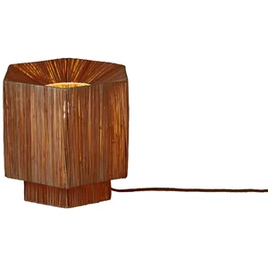 GOOD&MOJO Tafellamp Panama - Donkerbruin - 26x28x26cm - Bohemian pas cher