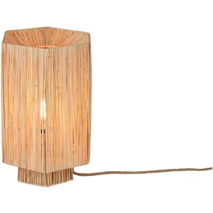 GOOD&MOJO Tafellamp Panama - Naturel - 36x24x36cm - Bohemian pas cher
