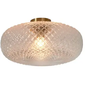 It's About RoMi VENICE-Plafonnier Fer/Verre Ø44cm pas cher