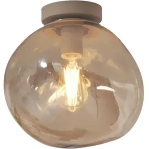 It's About RoMi HELSINKI-Plafonnier Rocher Fer/Verre Ø26cm pas cher