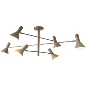 It's About RoMi IZMIR-Plafonnier 6 lumières Fer L124cm pas cher
