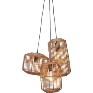 Good & Mojo TANAMI-Suspension rotin 3 lumières H20-25-35cm pas cher