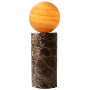 it's about RoMi Tafellamp Tivoli - Bruin - Ø12cm - Modern pas cher