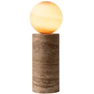 it's about RoMi Tafellamp Tivoli - Bruin - Ø12cm - Modern pas cher