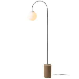 it's about RoMi Vloerlamp Tivoli - Wit - 20x42x163cm - Modern - Staand...