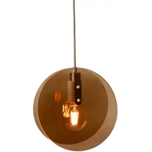 it's about RoMi Hanglamp Toledo - Bruin - 22x25x278.5cm - Modern - Hanglampen Eetkamer, Slaapkamer, Woonkamer
