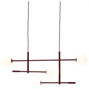 it's about RoMi Hanglamp Copenhagen - Rood - 97x13x215cm - Modern - Hanglampen Eetkamer, Slaapkamer, Woonkamer