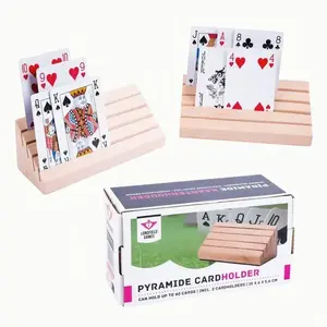 Engelhart - 390815 - Porte-carte de jeu pour cartes à jouer forme pyramide pas cher