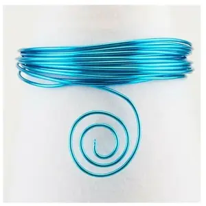 Vaessen Creative Aluminium Draad - 1,5mm - 5m - Turkoois pas cher