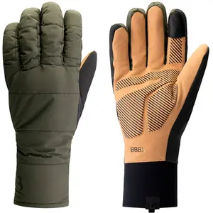 BBB Cycling PufferShield Fietshandschoenen Winter - 0 - 5 - Wind & Waterproof - Wielrenhandschoenen Heren en Dames - Olijf Groen - Maat L - BWG-41 pas cher