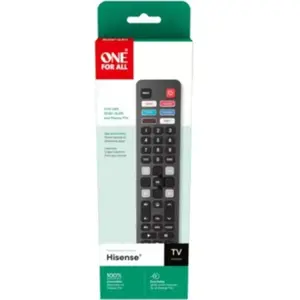 Télécommande ONE FOR ALL de remplacmeent TV Hisense pas cher