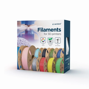 Pla-plus filament red 1.75 mm 1 kg 3DP-PLA+1.75-02-R - Gembird pas cher