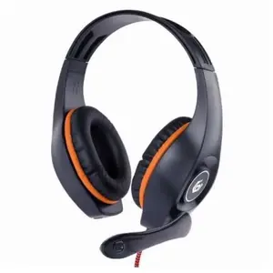 GEMBIRD gaming headset with volume control orange-black 3.5 mm pas cher
