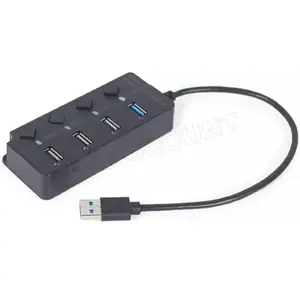 Gembird 4-port USB HUB noir (4 Ports), Station d’accueil + hub USB, No... pas cher