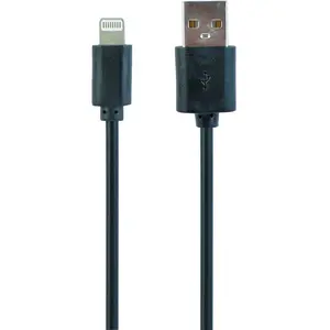 Gembird - Adaptateur Lightning usb compatible avec iPhone iPod noir pas cher