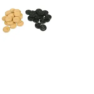Abbey Game piles de feuilles 3,5 cm bois brun clair/noir 40 pièces pas cher