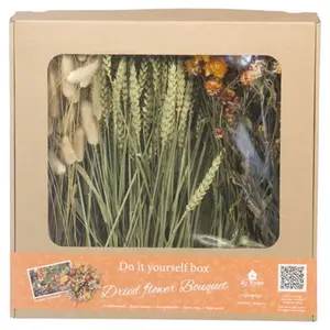 NATURALYS Kit création bouquet fleurs séchées DIY orange Orange pas cher