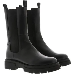 Bottines hautes femme - Blackstone Chelsea - Cuir noir pas cher