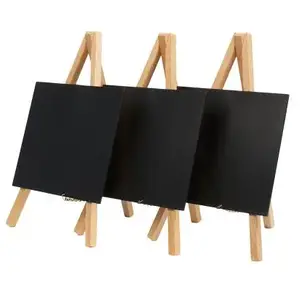 Securit 3 chevalets de table noir 24x11,5 cm pas cher
