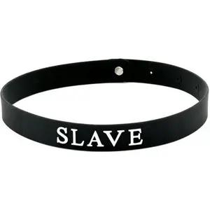 Comparateur de prix : Rimba - Halsband - Collar Met Tekst - SLAVE - Siliconen - Collar