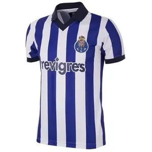 COPA - FC Porto 2002 Retro Voetbal Shirt - XL - Wit; Blauw pas cher