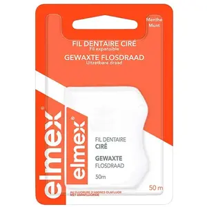 Elmex Fil Dentaire Ciré Menthe 50m pas cher