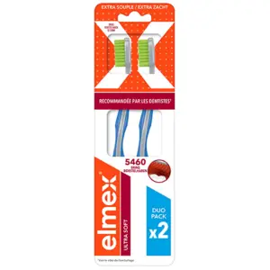 Elmex Brosse à Dents Ultra Soft Lot de 2