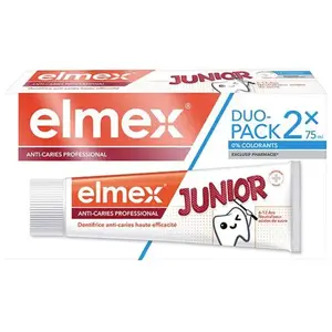 Elmex anti caries professional Junior Dentifrice lot de 2 x75ml