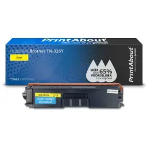 PrintAbout huismerk Toner TN-326Y Geel Hoge capaciteit Geschikt voor Brother pas cher