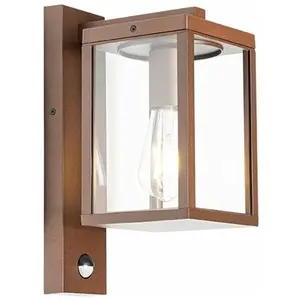 QAZQA charlois - Industriele Buitenlamp met Bewegingsmelder | Beweging...