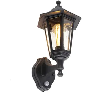 QAZQA new haven - Klassieke Wandlamp met Bewegingsmelder | Bewegingsse... pas cher
