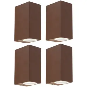 QAZQA baleno - Industriele Wandlamp Up Down voor buiten - 4 stuks - D ...Vendu parbol