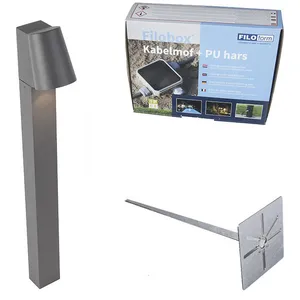 QAZQA uma - Moderne LED Staande Buitenlamp | Staande Lamp voor buiten - 1 lichts - H 620 mm - Aluminium - Buitenverlichting
